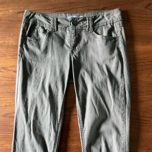 Cropped olive Women's Jeans
